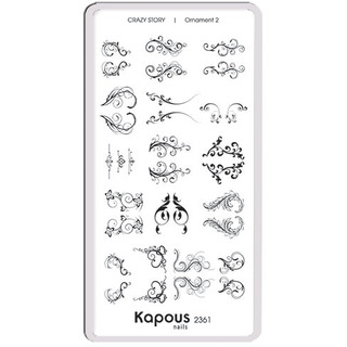 Ornament 2 пластина для стемпинга "Crazy story" Kapous KAPOUS