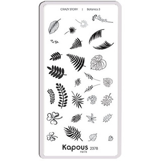 Botanics 3 пластина для стемпинга "Crazy story" Kapous KAPOUS