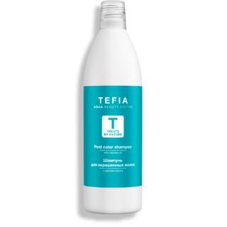 Шампунь для окрашенных волос с маслом кокоса 1000 мл "Treats by Nature" TEFIA