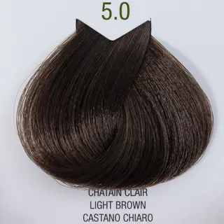 5.0 Светло-каштановый  В.Life Color стойкая крем-краска без аммиака 100 мл