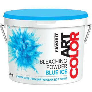 Осветляющий порошок СИНИЙ до 9 тонов 500 гр Blue Ice Favorit Art Color