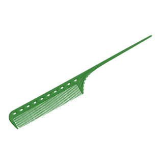 Расческа YS 101 зеленая тонкий пласт.хвостик 216мм