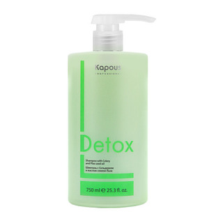Шампунь для волос с Сельдереем и маслом семени Льна серии "Detox" 750 мл KAPOUS