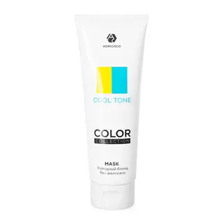 Оттеночная маска Пепельный блонд с кератином и маслом льна 250мл COLOR COLLECTION COOL TONE ADRICOCO