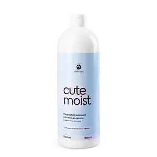 Ультраувлажняющий бальзам для волос ADRICOCO CUTE MOIST с кокосовым молоком, 1000 мл