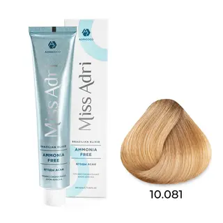 10,081 плат.блонд пастельный ледяной крем-краска Miss Adri Brazilian Elixir Ammonia free 100мл