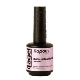 3122 Базовое покрытие с шиммером Роскошный блеск "Brilliant Base Coat Luxury Shine" "Lagel" 15 мл